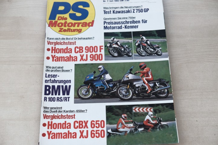 Deckblatt PS Sport Motorrad (07/1983)